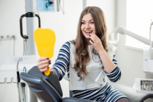 woman in dental chair